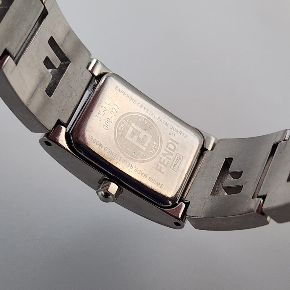 FENDI Woman's 3150L Stainless Watch With Blue Face - Picture 9 of 9